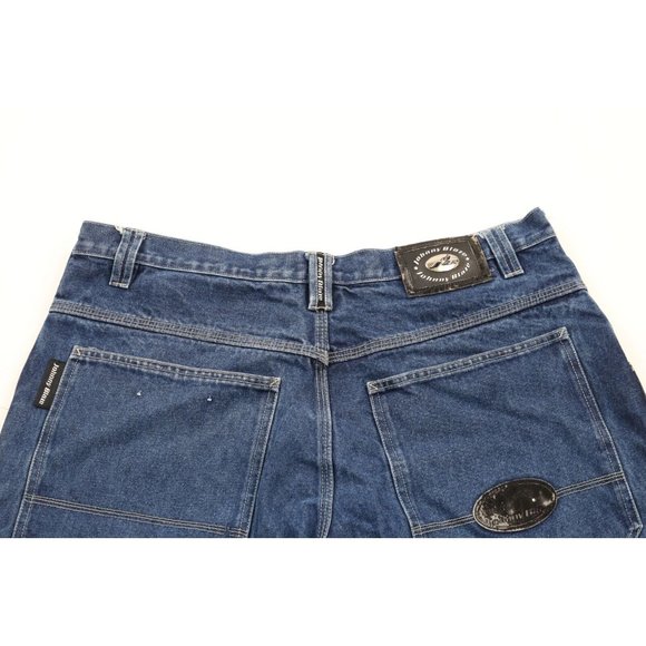 Vintage Johnny Blaze 38 Faded Method Man Wutang Loose Baggy Fit Denim Shorts - Picture 8 of 11